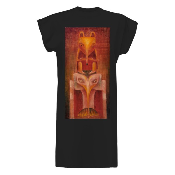 Tričko s potiskem Liščí totem